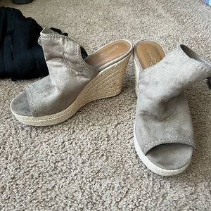 Slightly worn, Wedge sandals